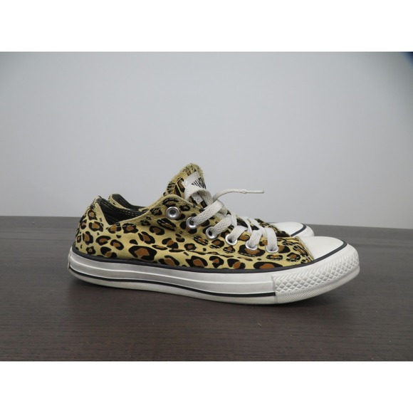 Converse Shoes - Converse Chuck Taylor All Star Shoes Womens 8 Brown Leopard Sneakers 131850F
